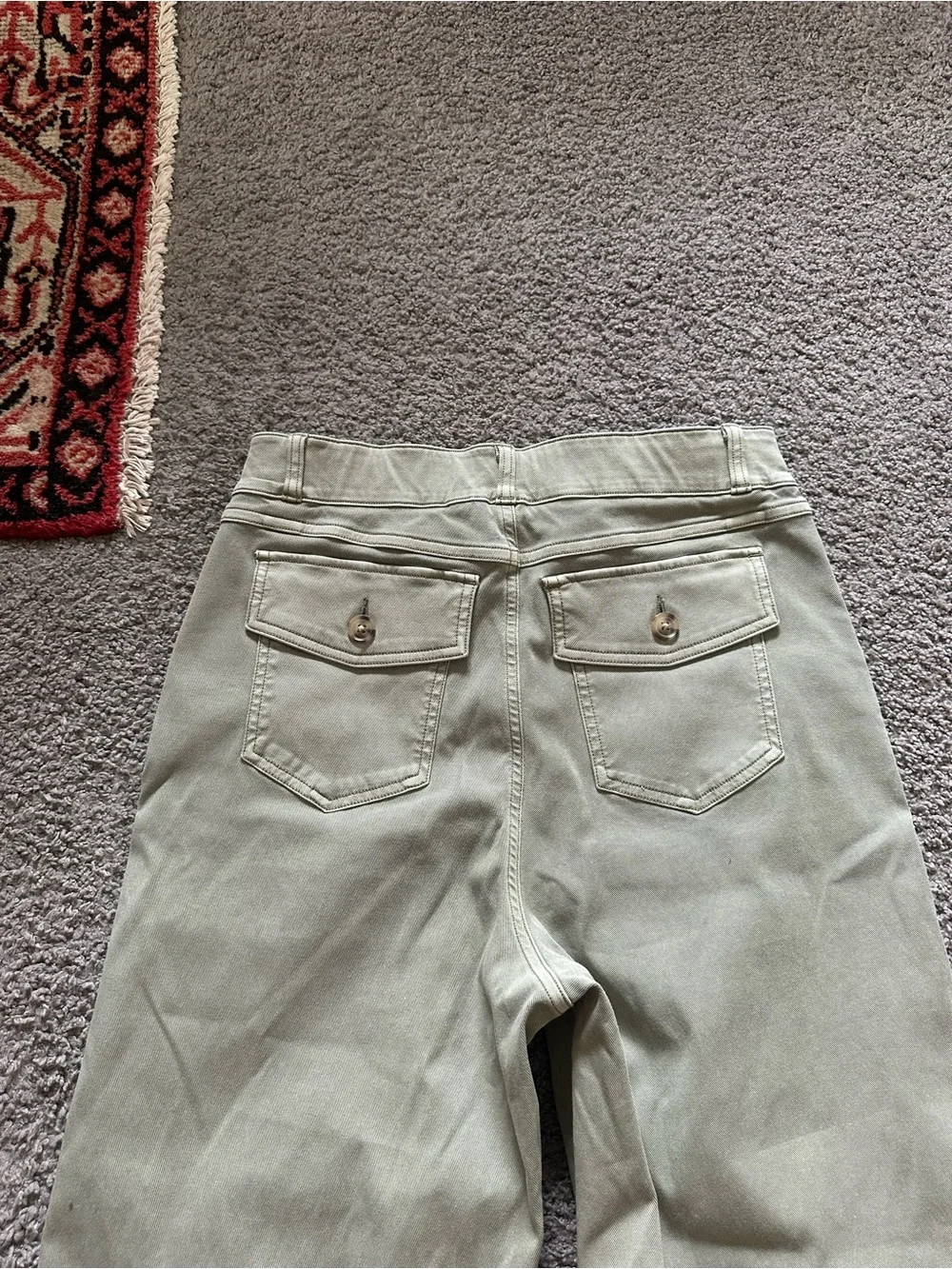 SPANX Twill Cropped Wide Leg Pants - Picture 6 of 7